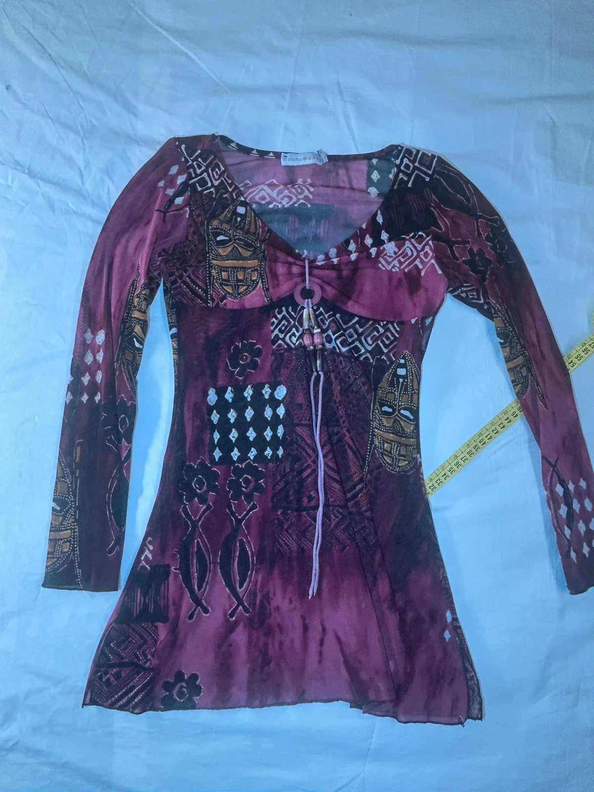 Robe courtes à motifs vintage multicolore cache cache